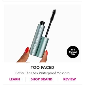 Too Faced Better Than Sex Waterproof Mascara